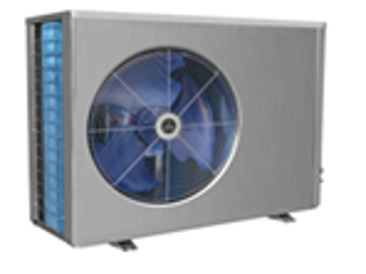Stainless heat pump with front fan